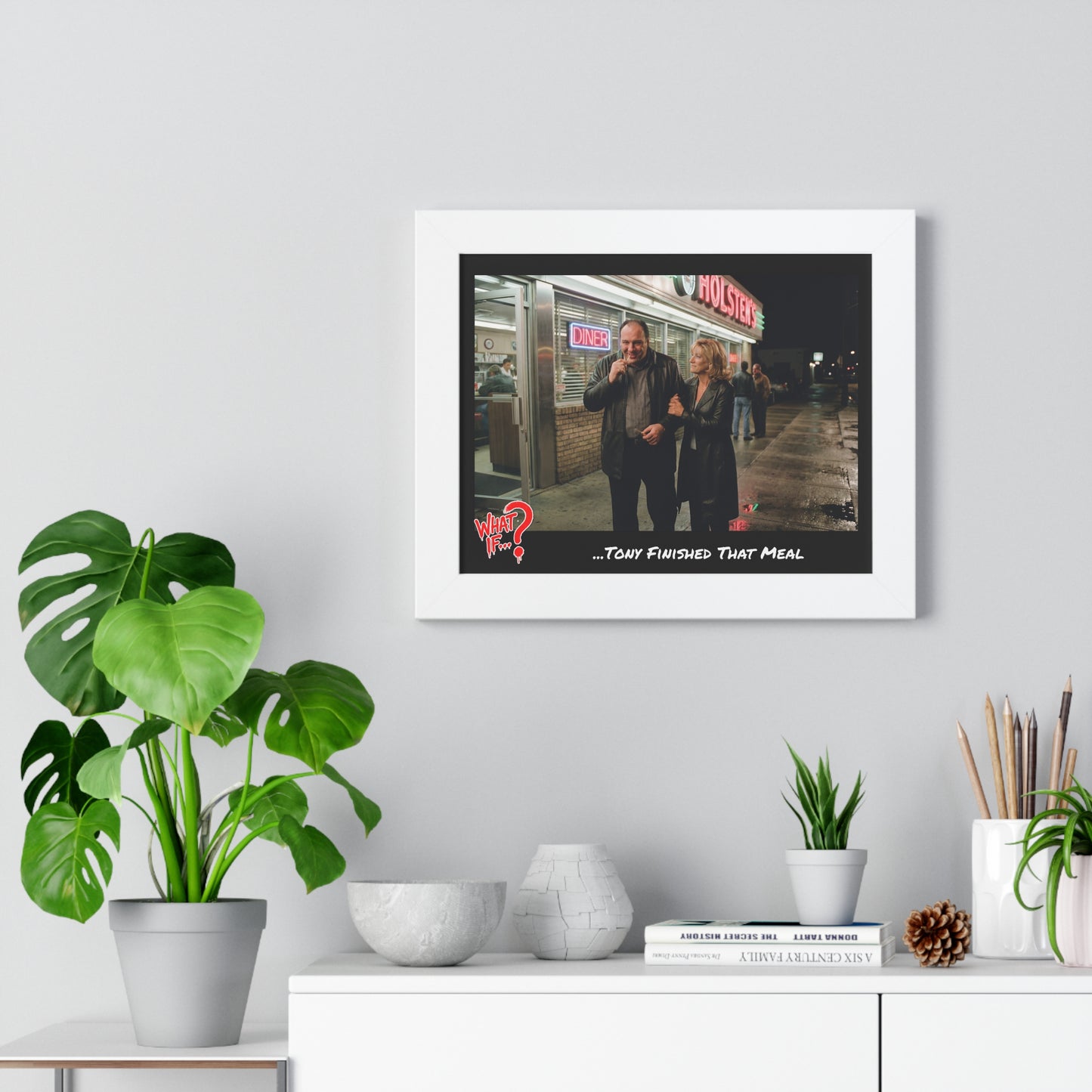 Tony Alternate Ending Framed Poster (White) | What If Crime Drama | Wall Art