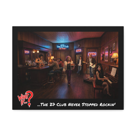 The 27 Club Alternate Ending Stretched Canvas | What If Music | Wall Art