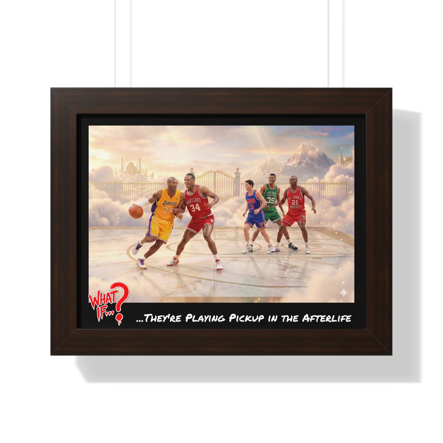 Legends Alternate Ending Framed Poster (Walnut) | What If Sports | Wall Art