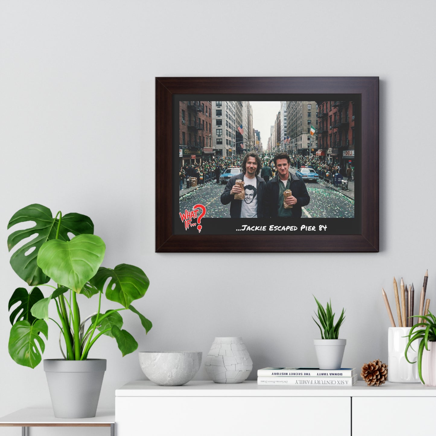 Jackie Alternate Ending Framed Poster (Walnut) | What If Crime Drama | Wall Art