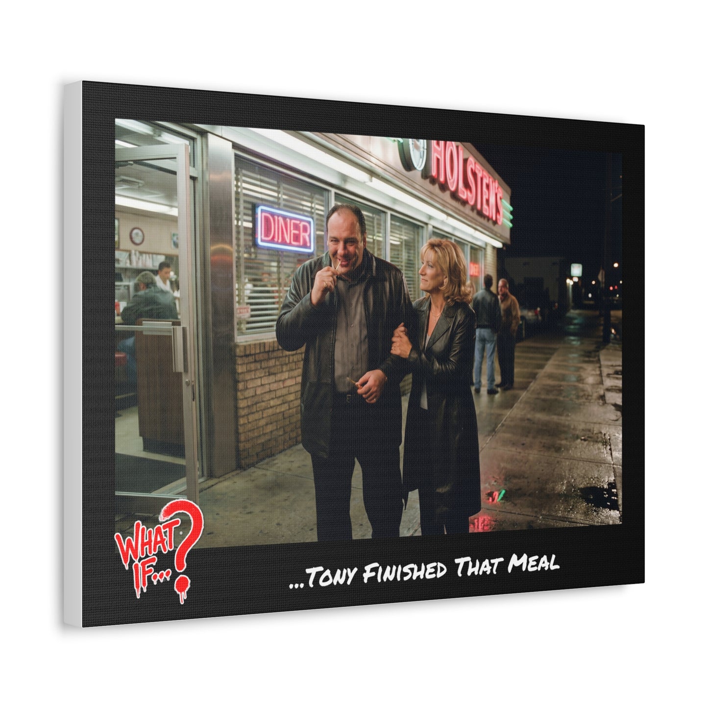 Tony Alternate Ending Stretched Canvas | What If Crime Drama | Wall Art