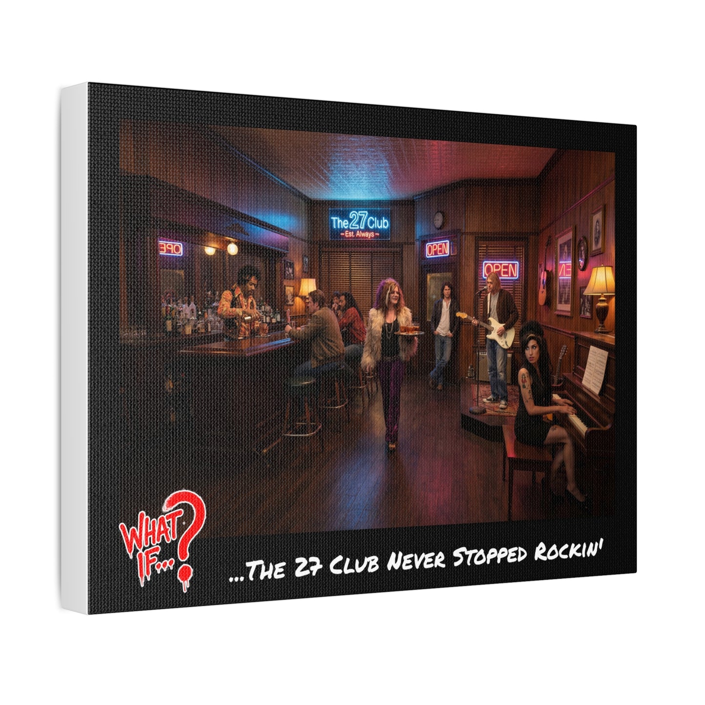 The 27 Club Alternate Ending Stretched Canvas | What If Music | Wall Art