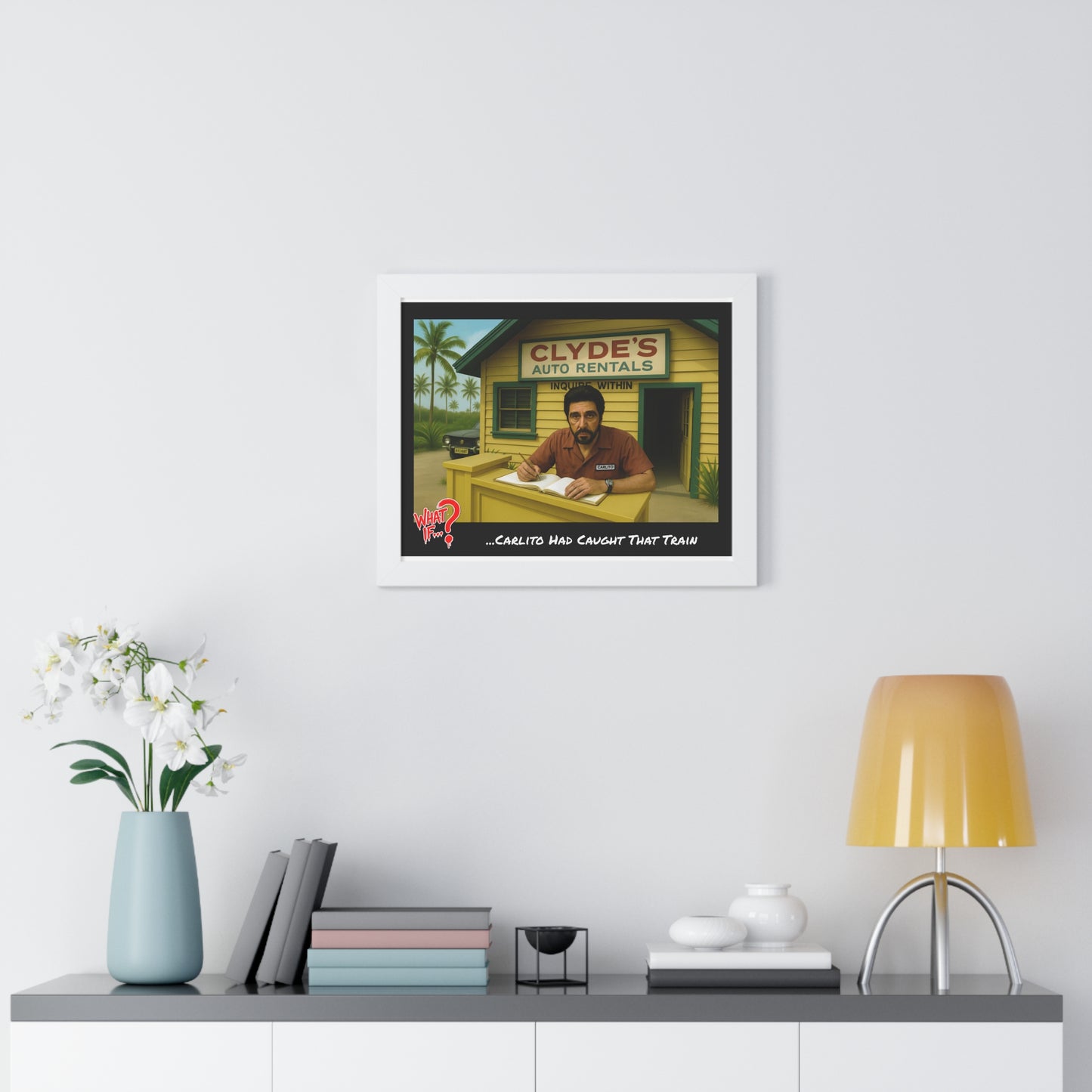 Carlito Alternate Ending Framed Poster (White) | What If Crime Drama | Wall Art