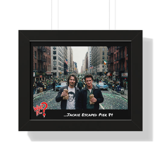 Jackie Alternate Ending Framed Poster (Black) | What If Crime Drama | Wall Art