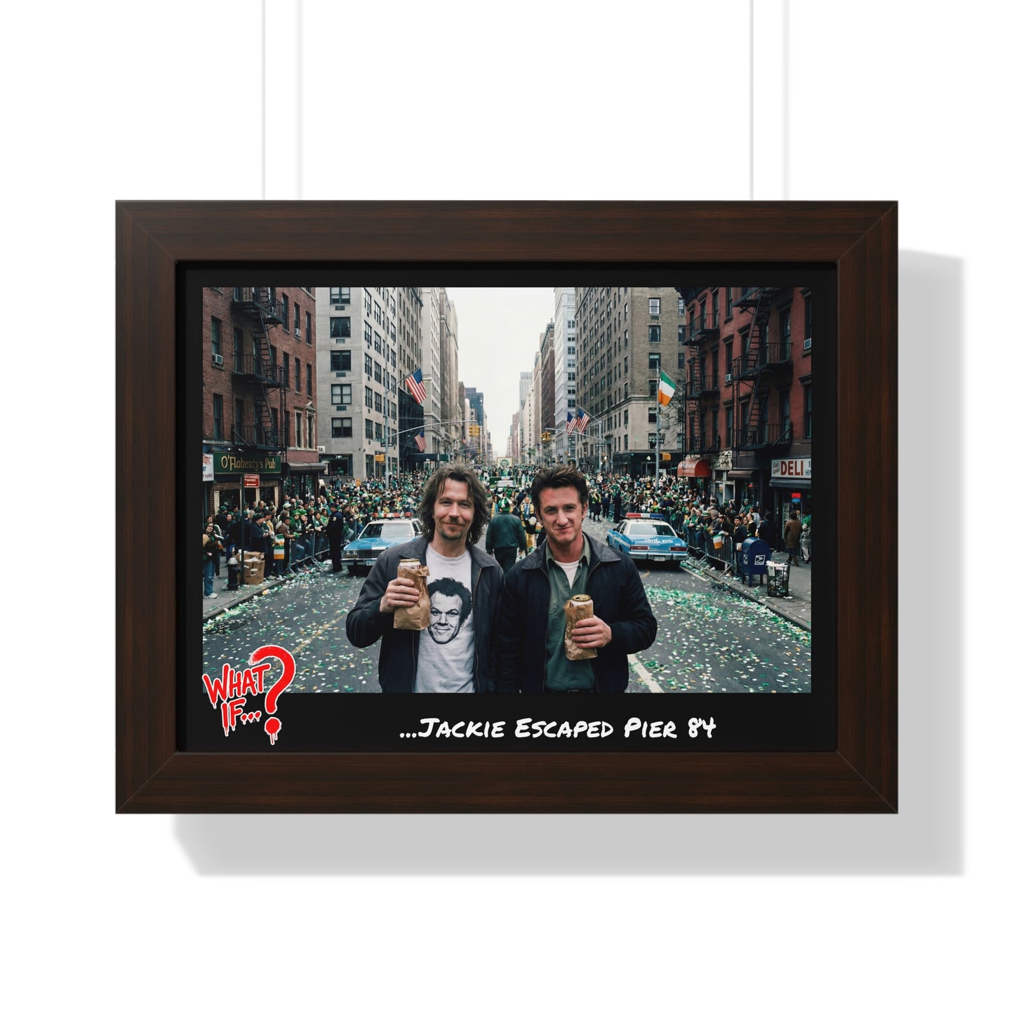 Jackie Alternate Ending Framed Poster (Walnut) | What If Crime Drama | Wall Art