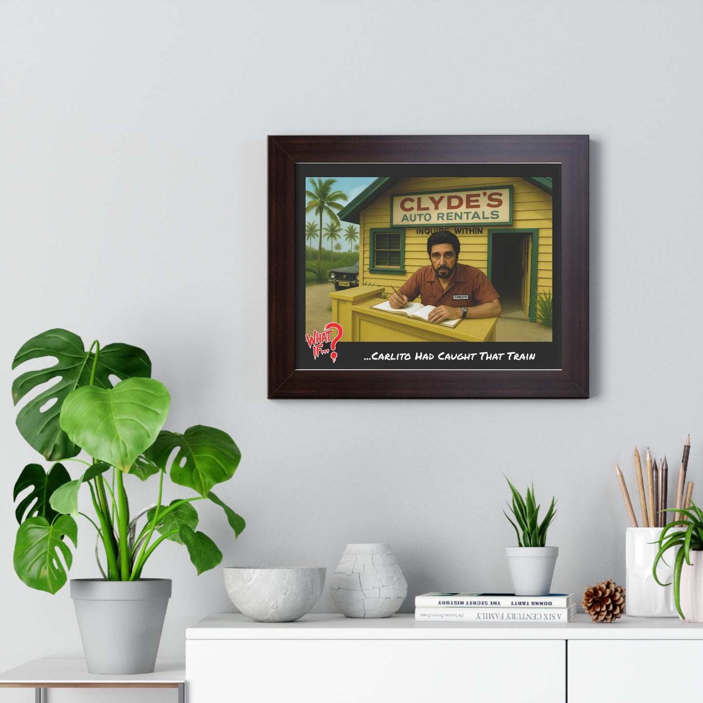 Carlito Alternate Ending Framed Poster (Walnut) | What If Crime Drama | Wall Art