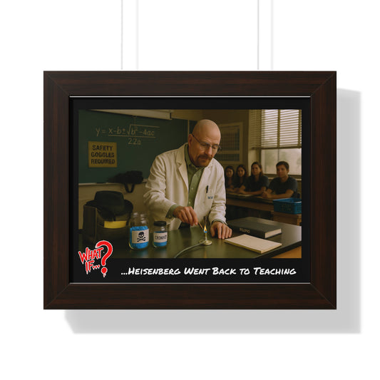 Heisenberg Alternate Ending Framed Poster (Walnut) | What If Drama | Wall Art