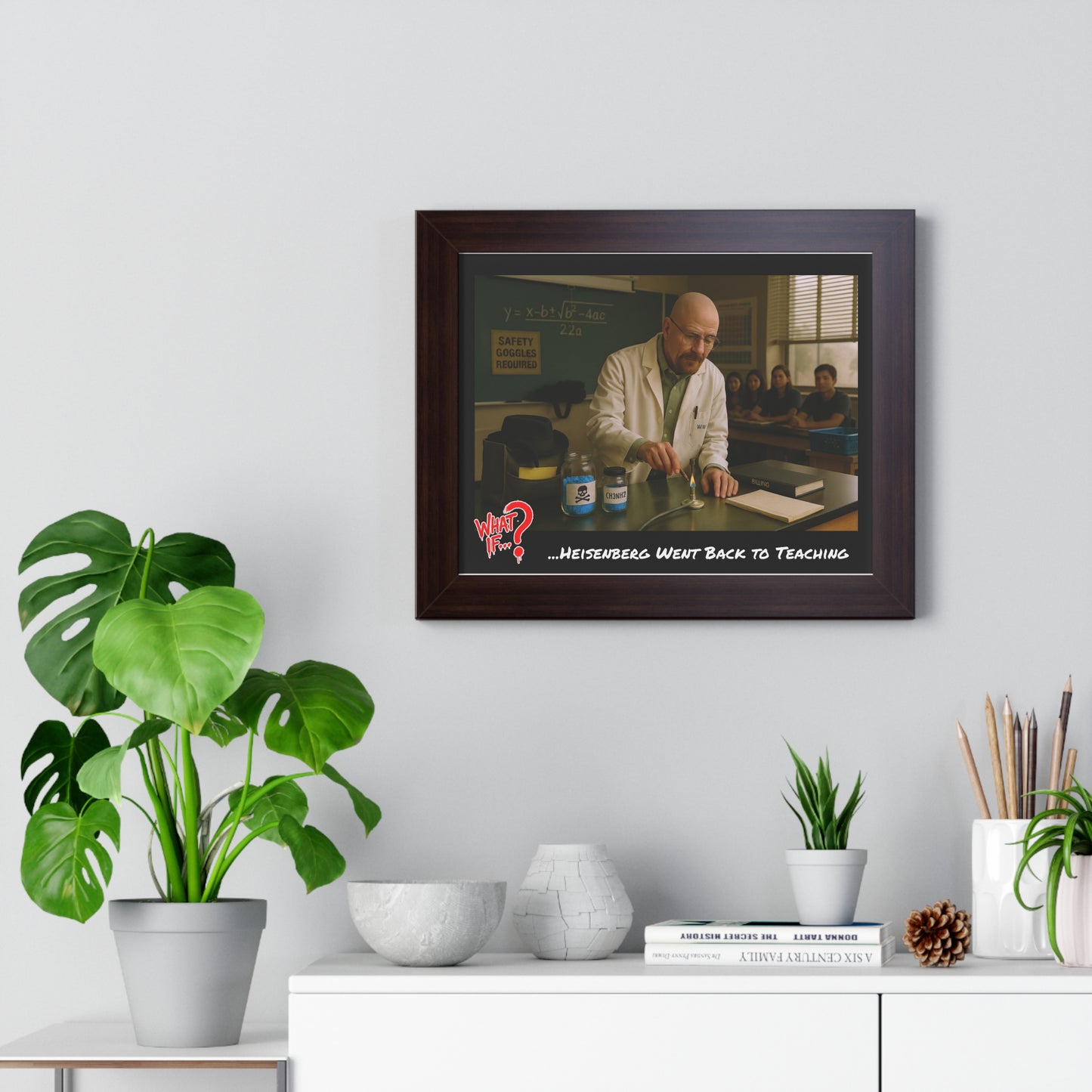 Heisenberg Alternate Ending Framed Poster (Walnut) | What If Drama | Wall Art