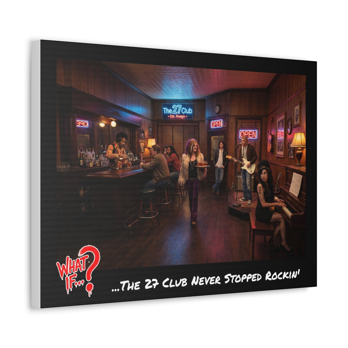 The 27 Club Alternate Ending Stretched Canvas | What If Music | Wall Art