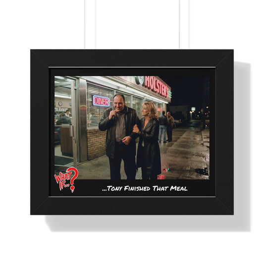 Tony Alternate Ending Framed Poster (Black) | What If Crime Drama | Wall Art
