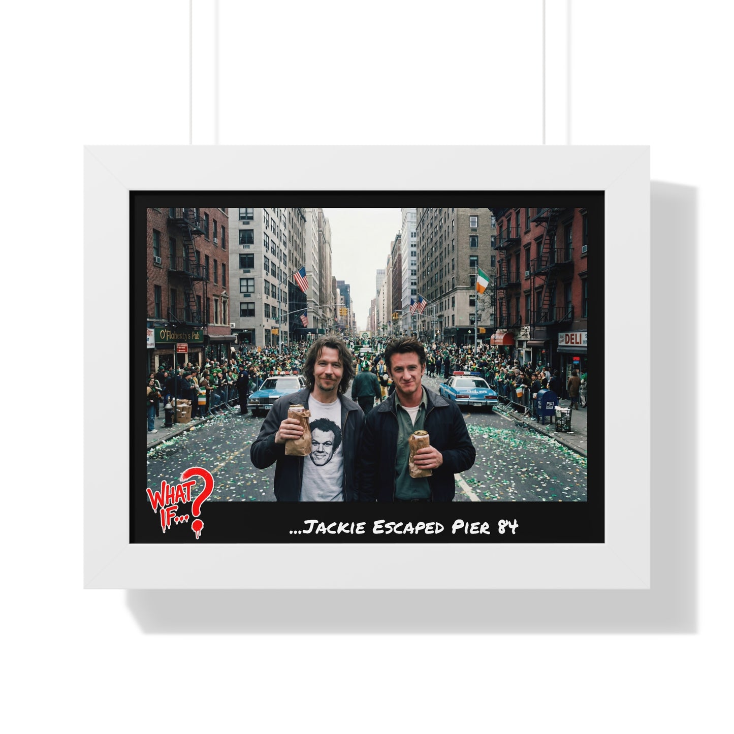 Jackie Alternate Ending Framed Poster (White) | What If Crime Drama | Wall Art