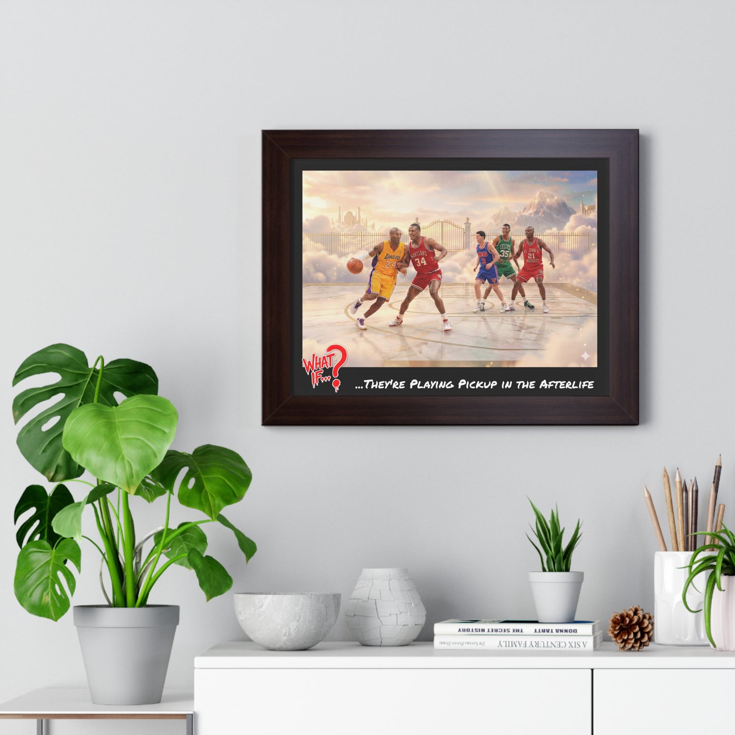 Legends Alternate Ending Framed Poster (Walnut) | What If Sports | Wall Art