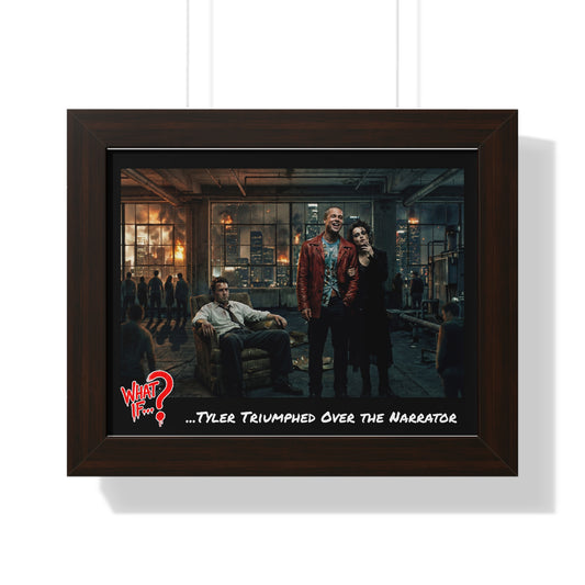 Tyler Alternate Ending Framed Poster (Walnut) | What If Drama | Wall Art