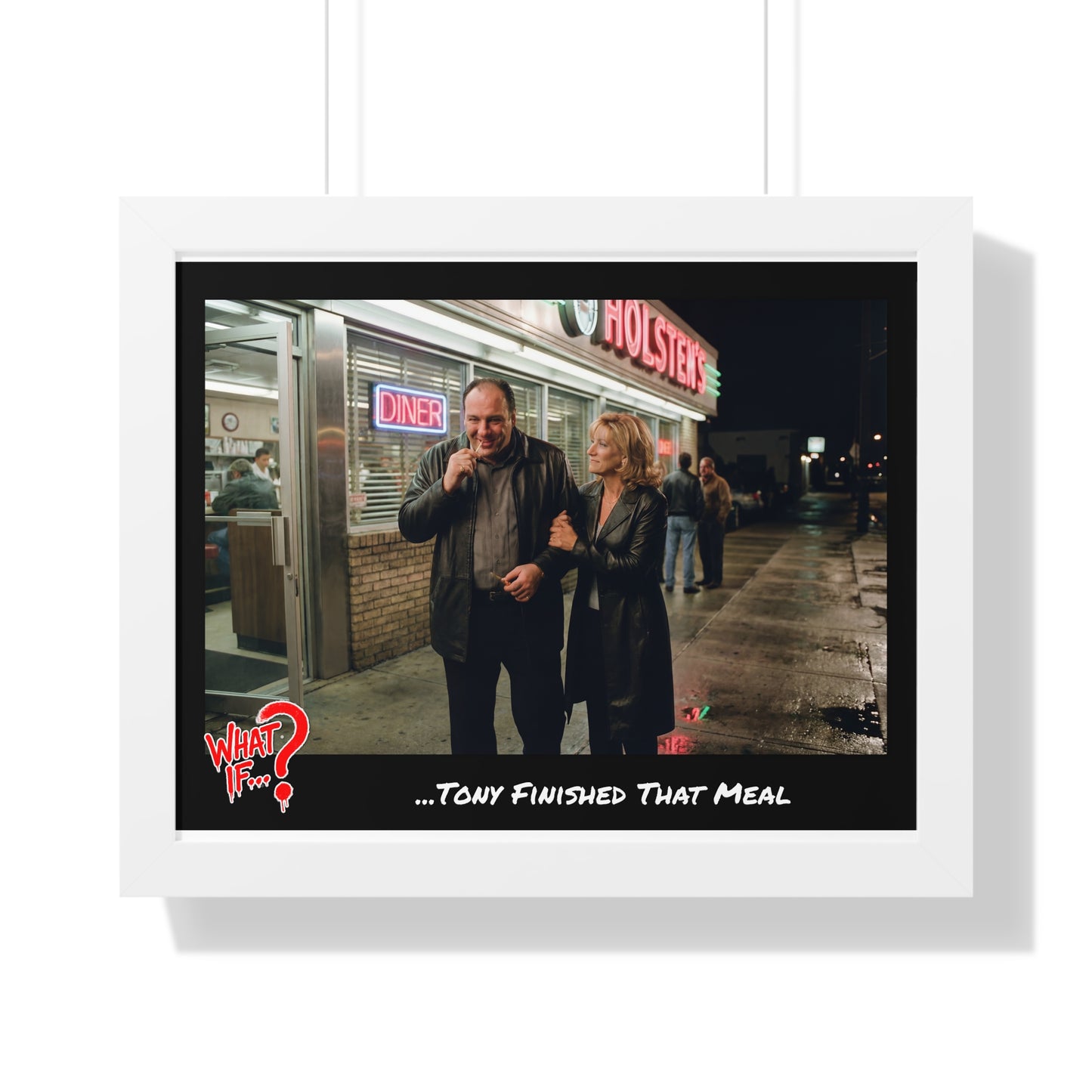 Tony Alternate Ending Framed Poster (White) | What If Crime Drama | Wall Art