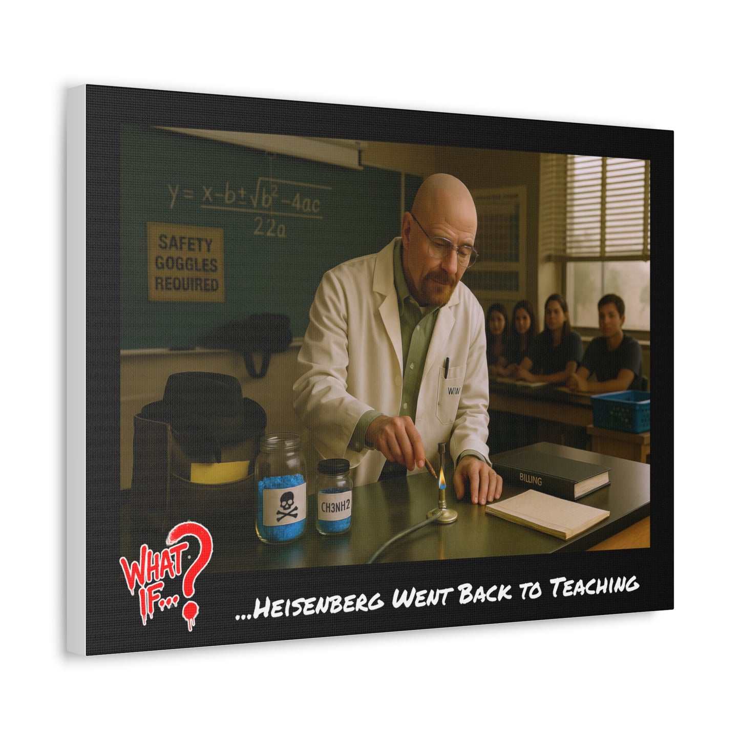 Heisenberg Alternate Ending Stretched Canvas | What If Drama | Wall Art