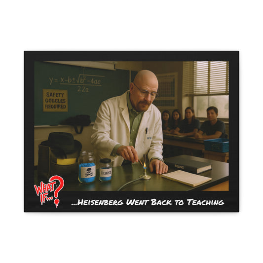 Heisenberg Alternate Ending Stretched Canvas | What If Drama | Wall Art