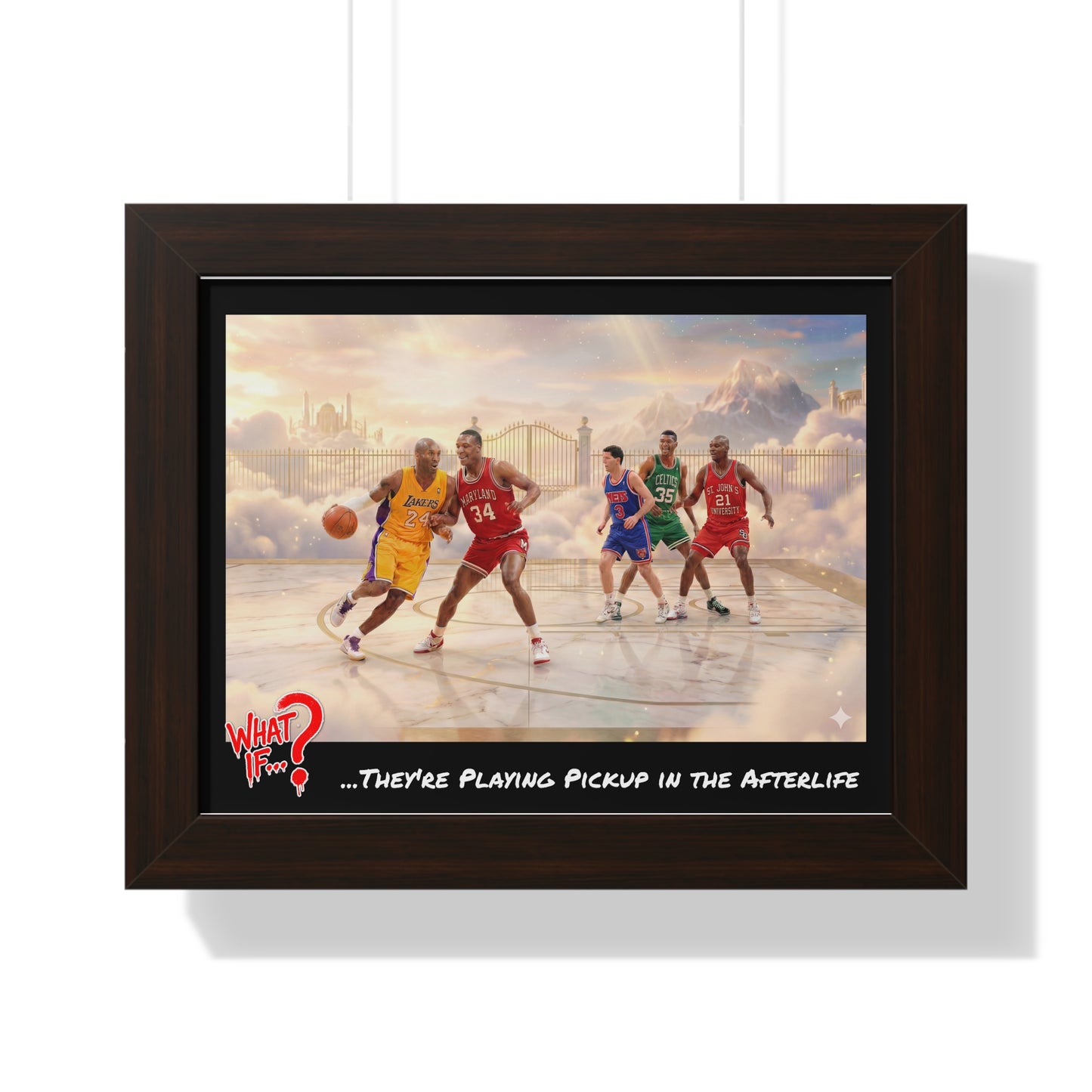 Legends Alternate Ending Framed Poster (Walnut) | What If Sports | Wall Art