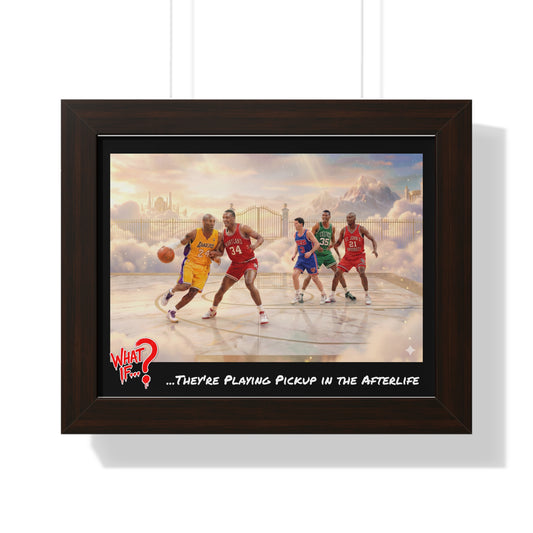 Legends Alternate Ending Framed Poster (Walnut) | What If Sports | Wall Art