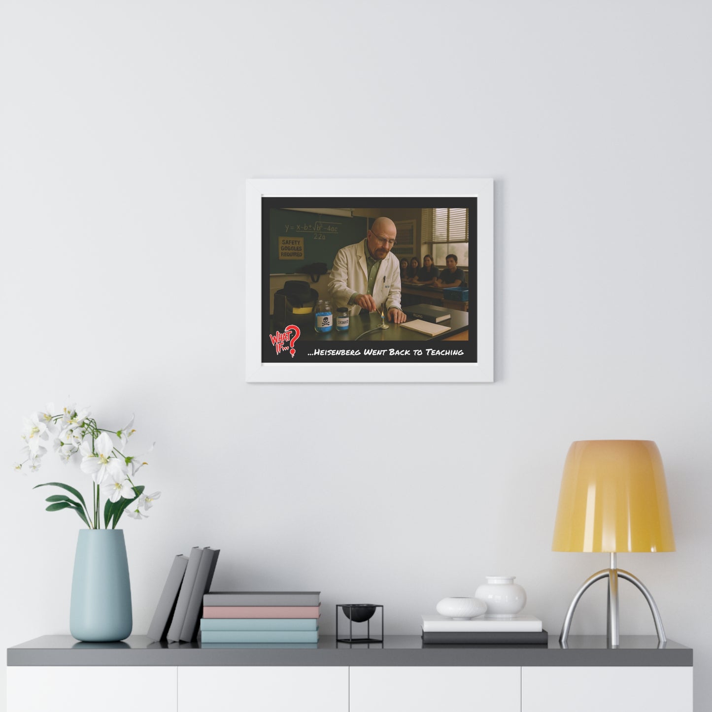 Heisenberg Alternate Ending Framed Poster (White) | What If Drama | Wall Art