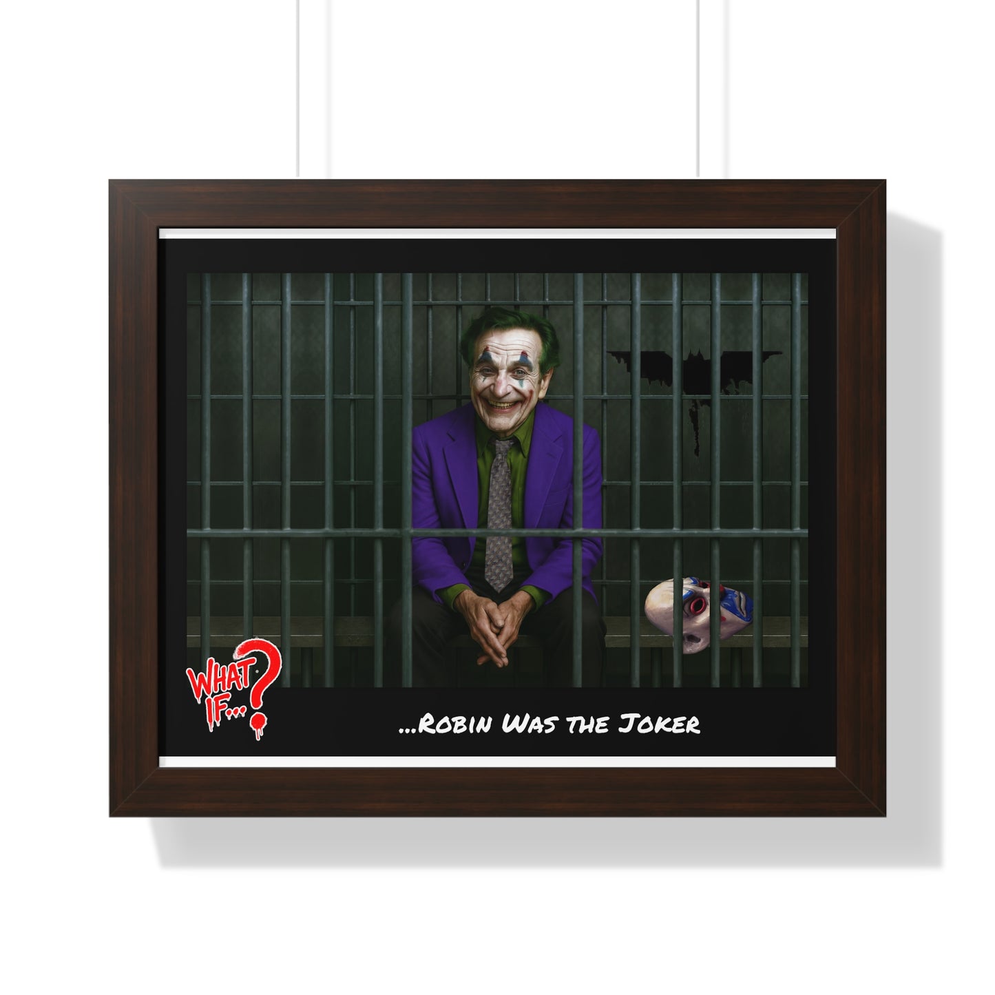The Clown Alternate Ending Framed Poster (Walnut) | What If Drama | Wall Art
