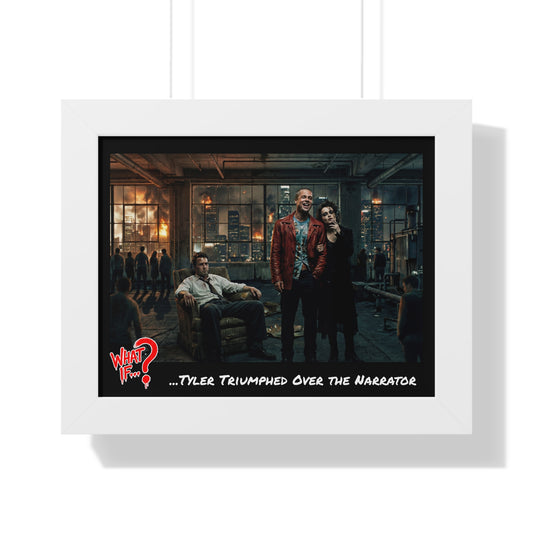 Tyler Alternate Ending Framed Poster (White) | What If Drama | Wall Art
