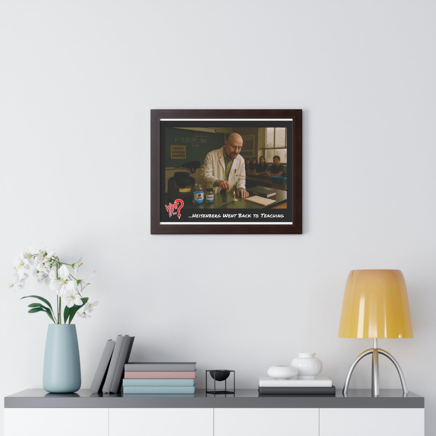 Heisenberg Alternate Ending Framed Poster (Walnut) | What If Drama | Wall Art