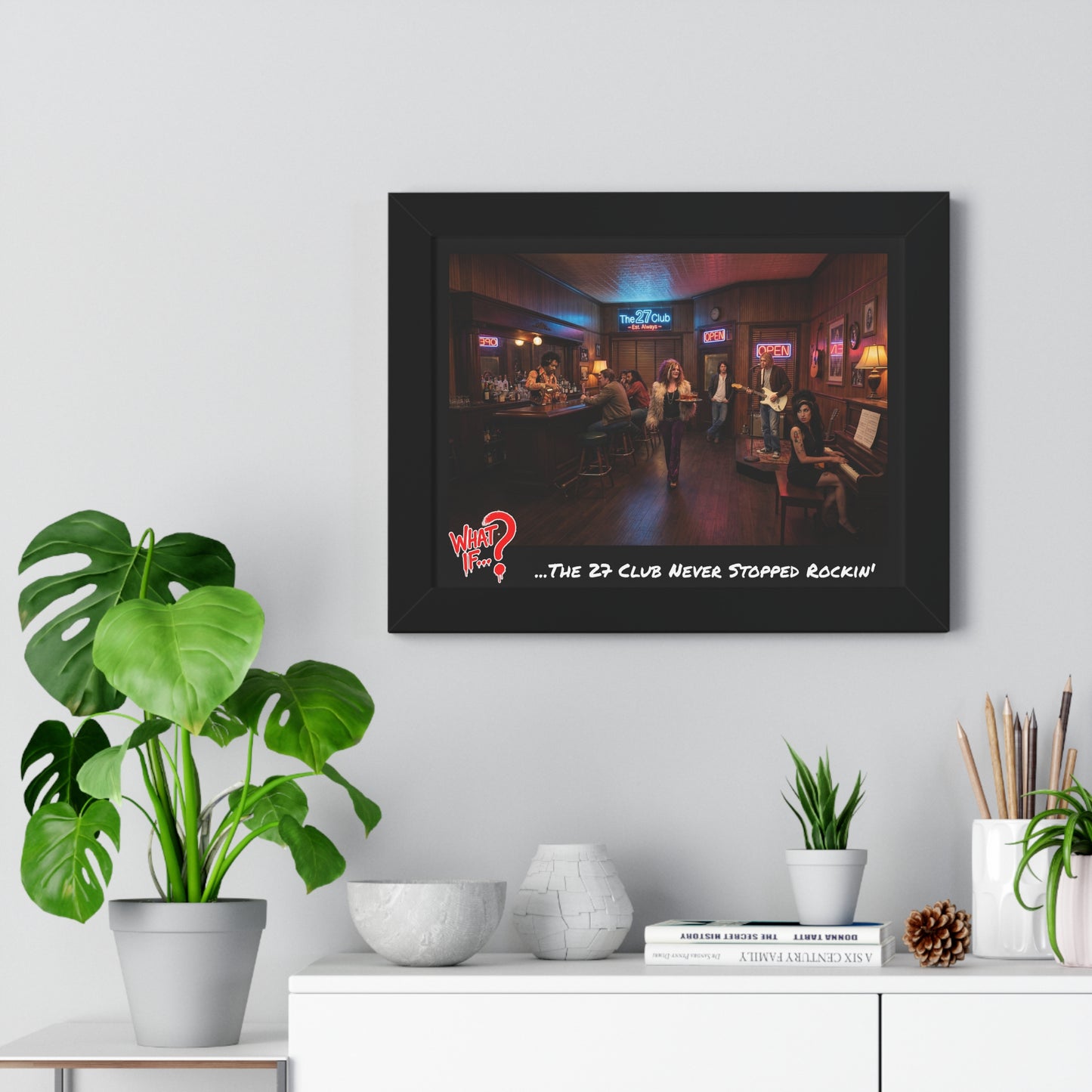 The 27 Club Alternate Ending Framed Poster (Black) | What If Music | Wall Art
