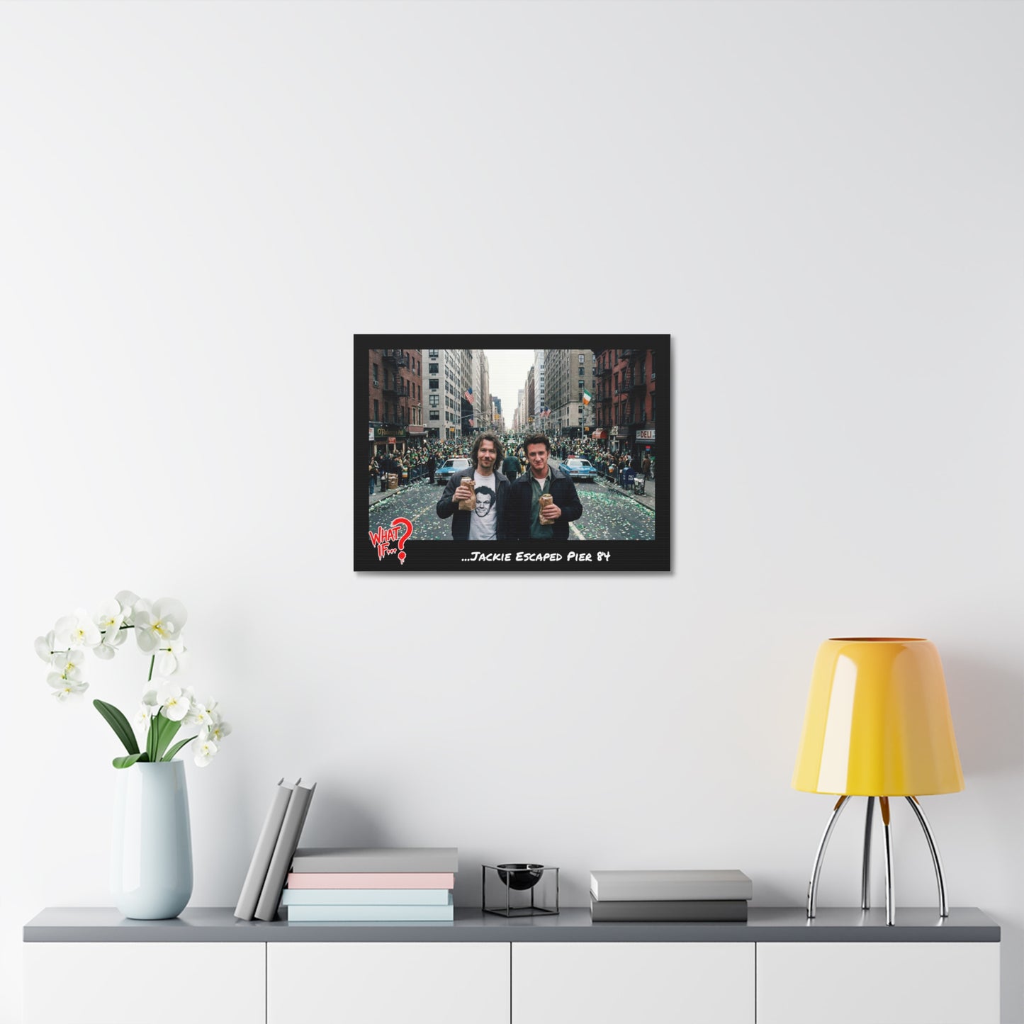 Jackie Alternate Ending Stretched Canvas | What If Crime Drama | Wall Art