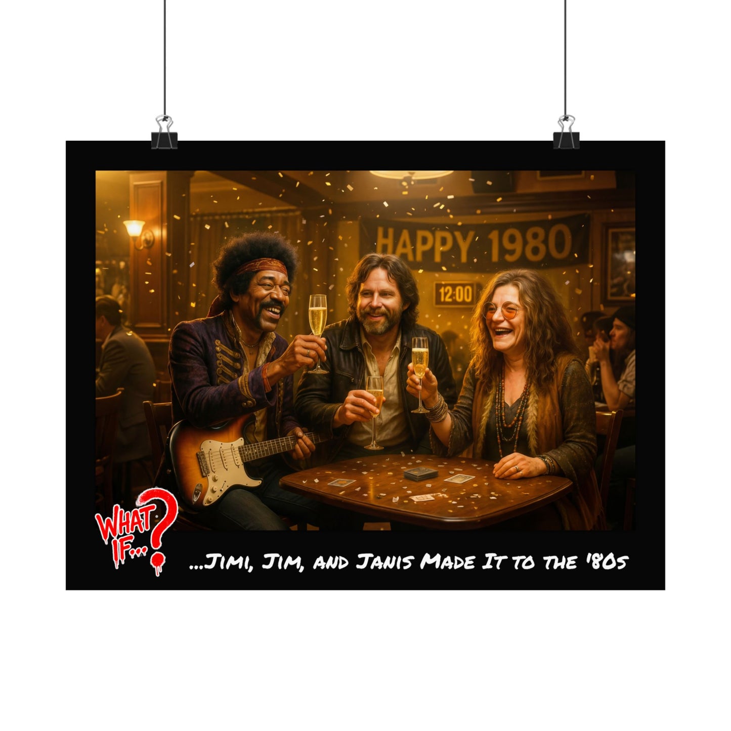 Jimi Jim Janis Alternate Ending Matte Poster | What If Music | Wall Art