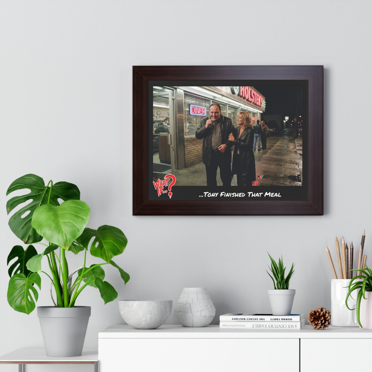 Tony Alternate Ending Framed Poster (Walnut) | What If Crime Drama | Wall Art