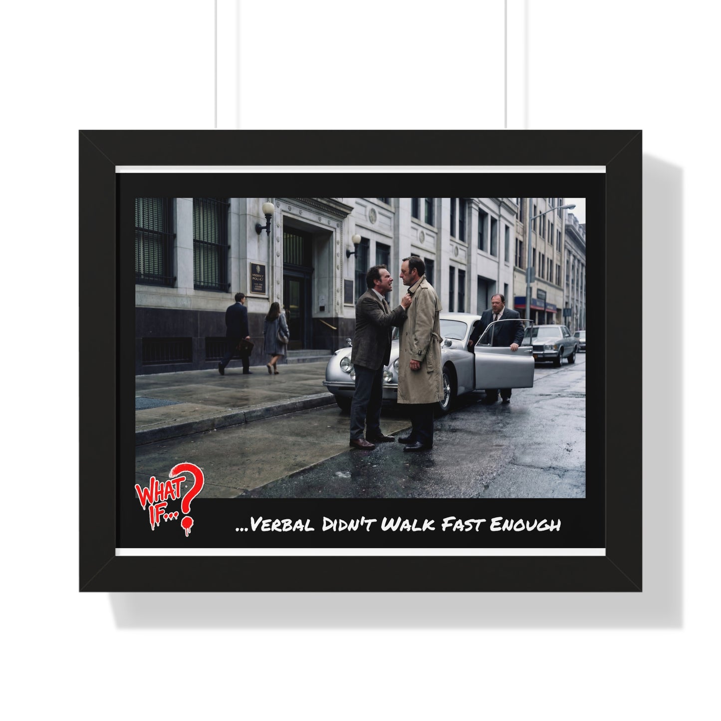 Verbal Alternate Ending Framed Poster (Black) | What If Crime Thriller | Wall Art