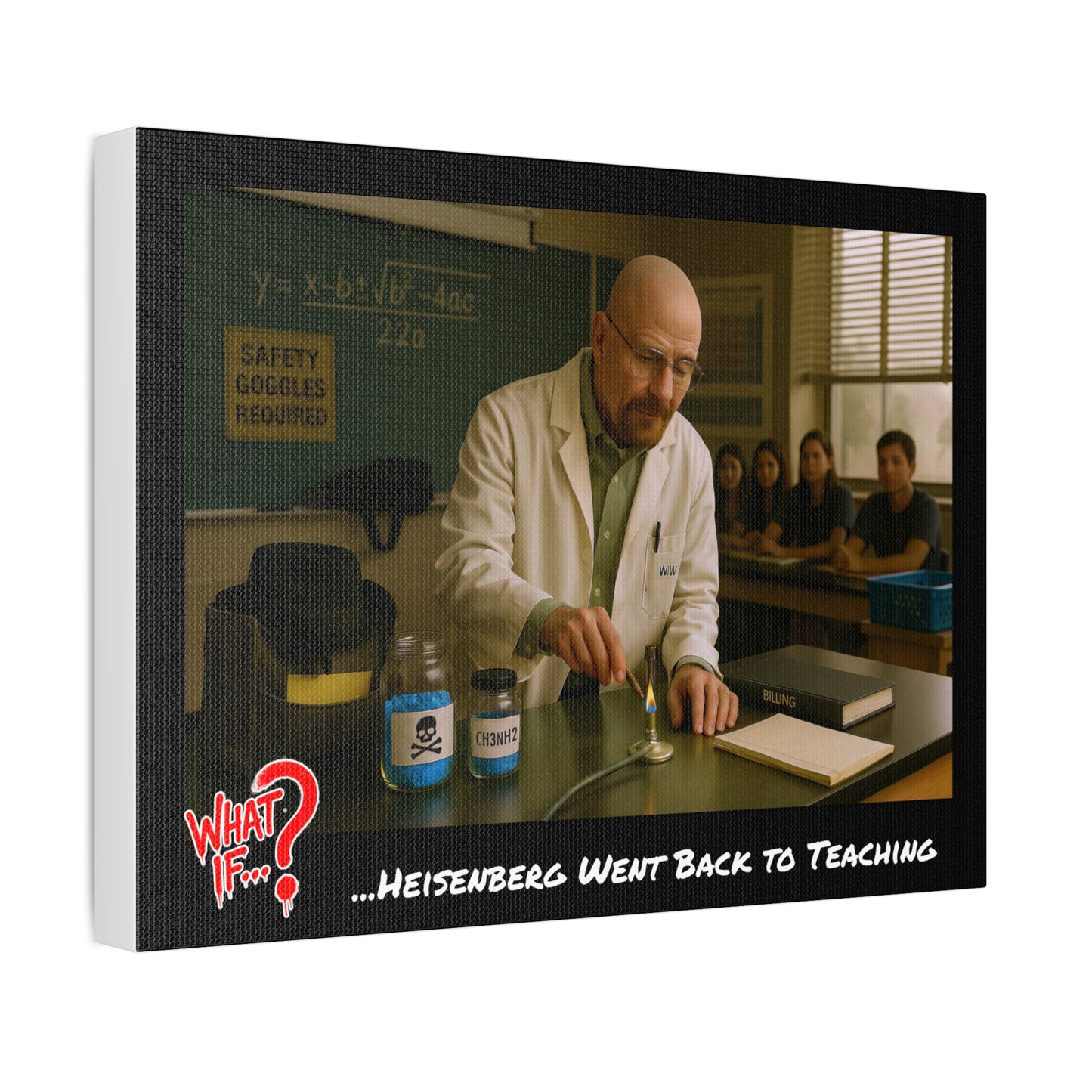 Heisenberg Alternate Ending Stretched Canvas | What If Drama | Wall Art