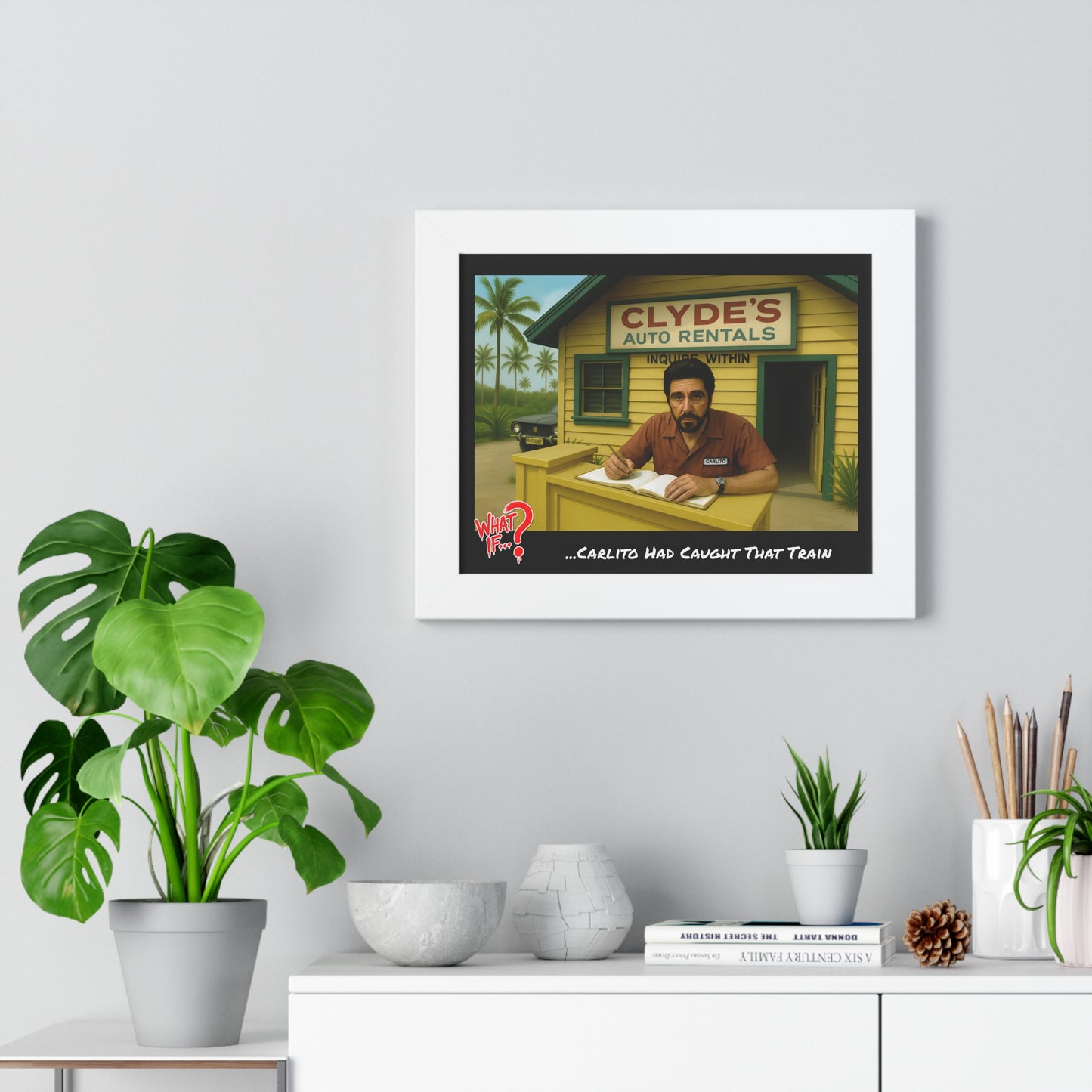 Carlito Alternate Ending Framed Poster (White) | What If Crime Drama | Wall Art