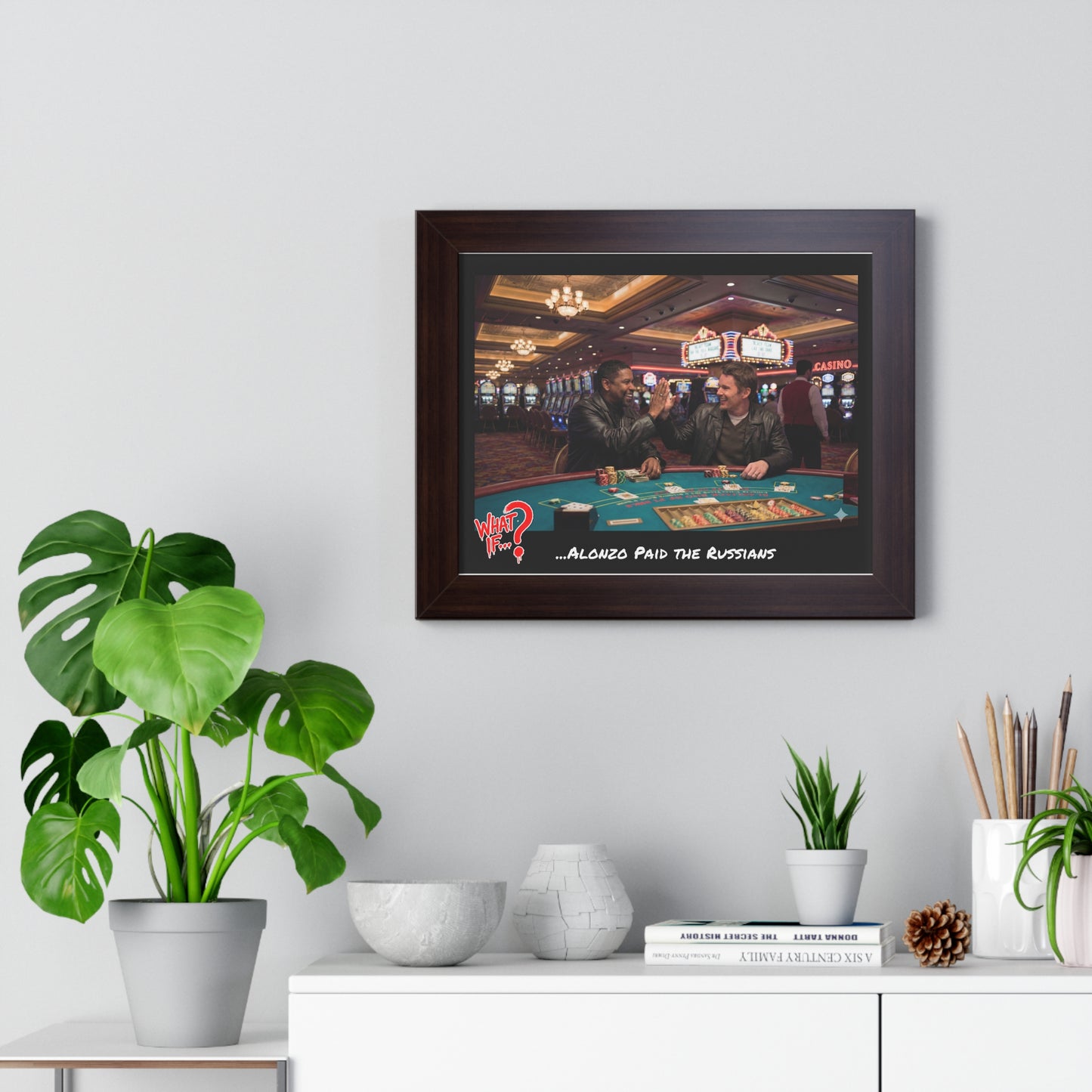 Alonzo Alternate Ending Framed Poster (Walnut) | What If Drama | Wall Art