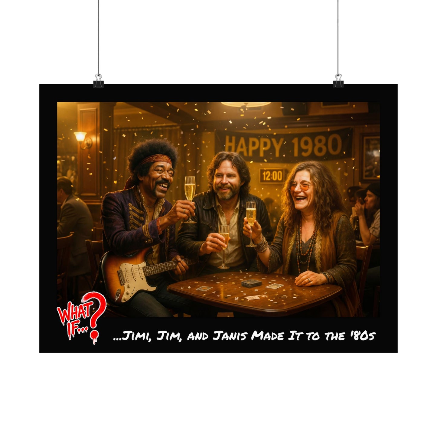 Jimi Jim Janis Alternate Ending Matte Poster | What If Music | Wall Art