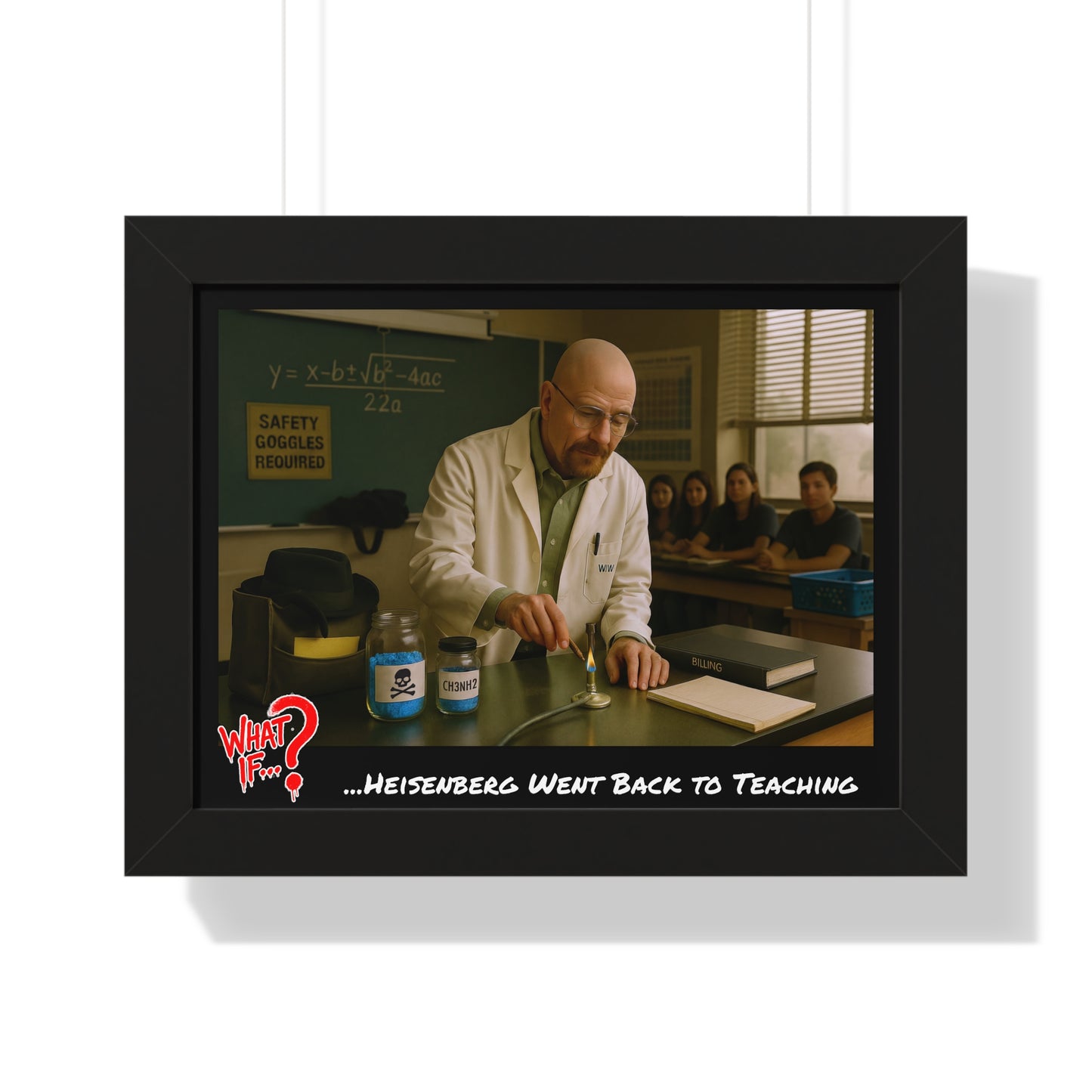 Heisenberg Alternate Ending Framed Poster (Black) | What If Drama | Wall Art