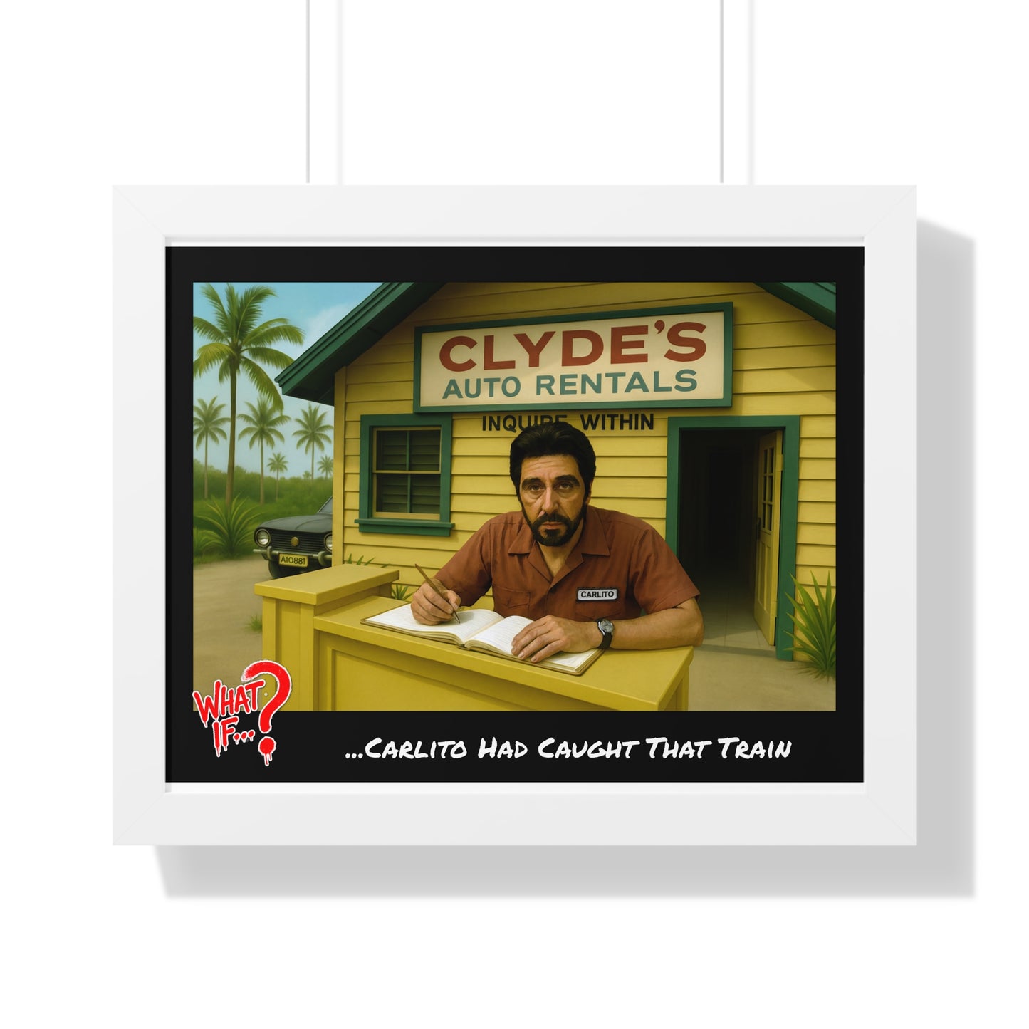 Carlito Alternate Ending Framed Poster (White) | What If Crime Drama | Wall Art