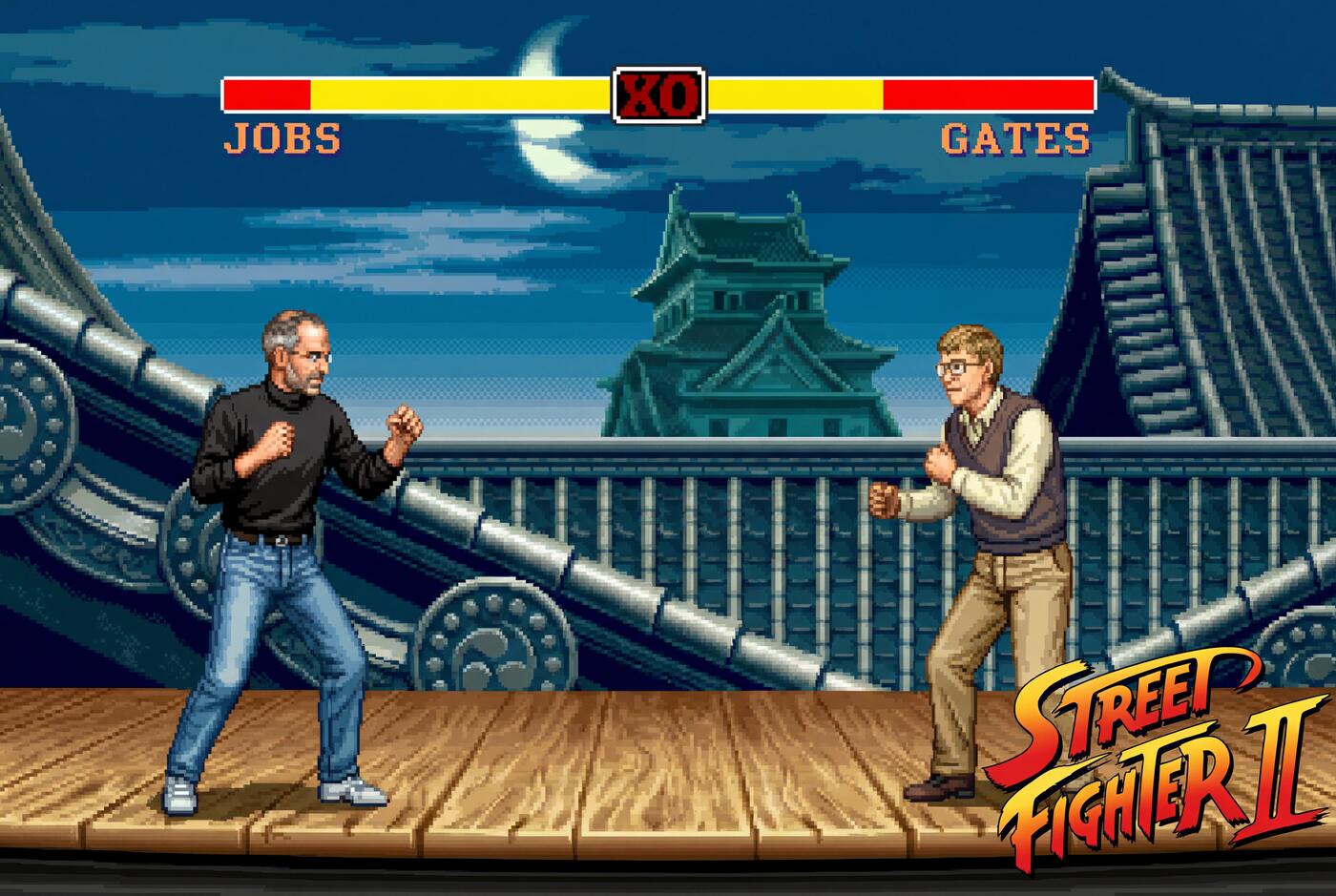What if Steve and Bill battled it out in 2D?